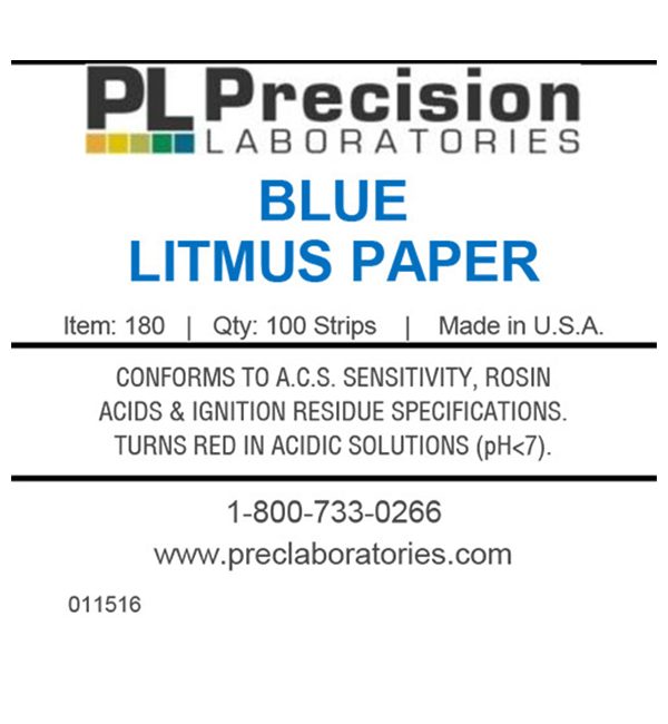 Blue Litmus Test Paper