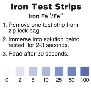 Iron Test Strip