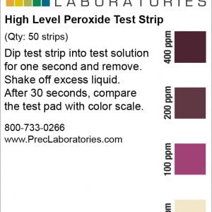 Peroxide Test Strip, 400ppm