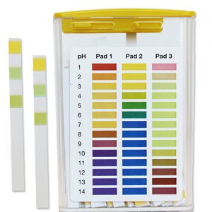pH 1-14 Test Strips, 3 pad