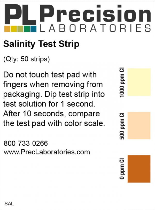 Salinity Test Strips
