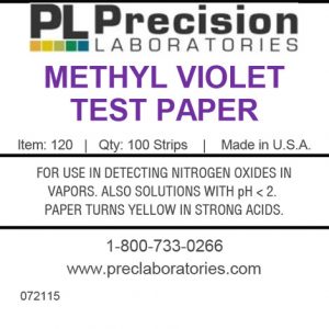 Methyl Violet Test Paper