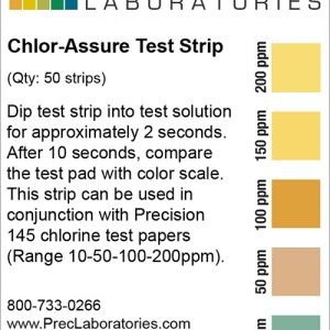 Chlorine test strip