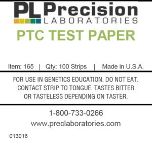 PTC Taste Test Paper