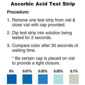 Ascorbic Acid Test Strip