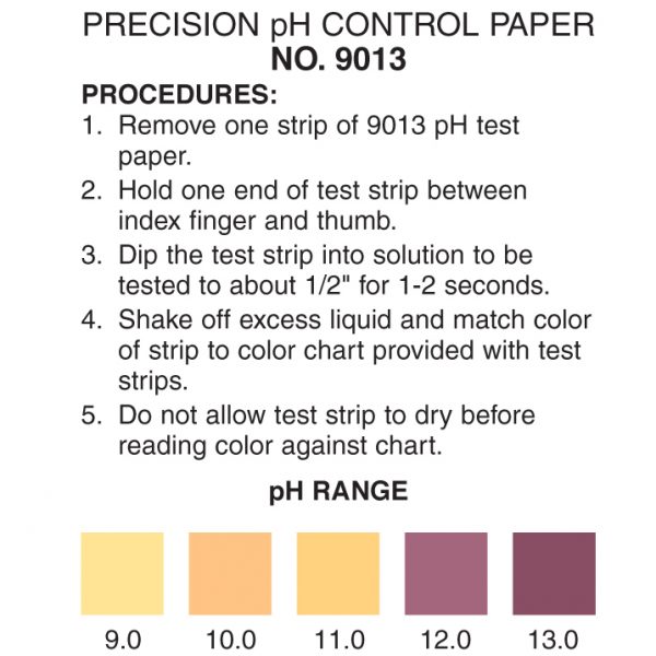 pH 9-13 Test Strip
