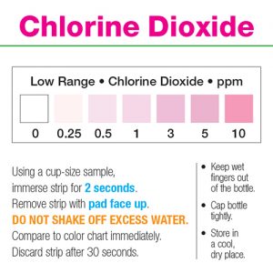 Residual Chlorine Dioxide Test Strip 10ppm
