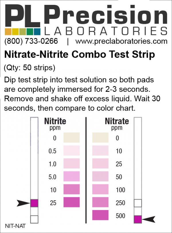 Nitrite Nitrate Test Strip