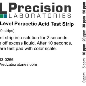 Low Level Peracetic Acid Test strip