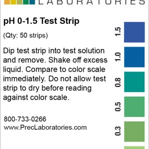 Plastic PH Test Strips