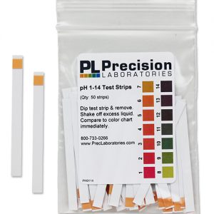 PH 1-14 Test Strips (Single Pad)