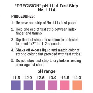 pH 11.5–14 test strip