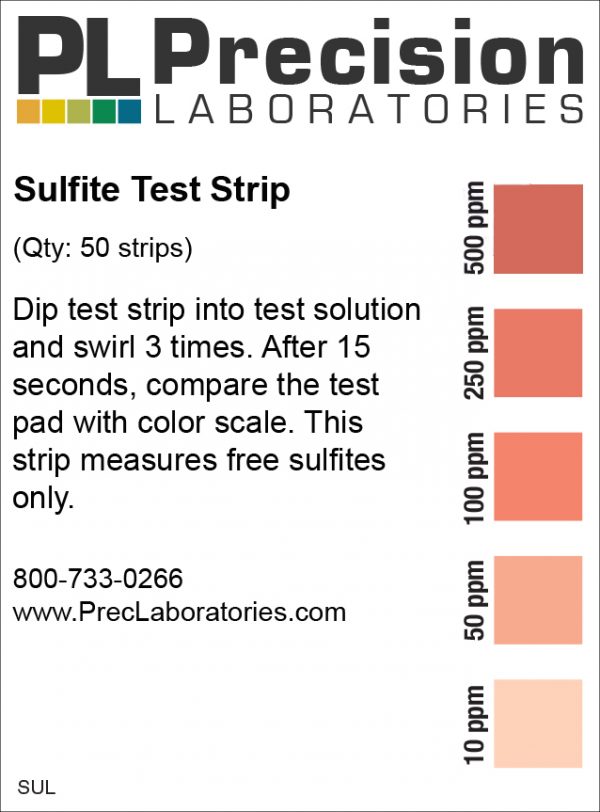 Sulfite Test Strip