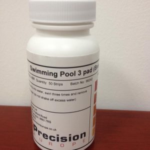 POOL, 3 PAD(Bromine) PLASTIC STRIPS (pH, Bromine, Alkalinity)
