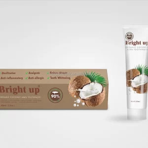 90% Natural Organic Coconut Oil Anti Dental Plaque Toothpaste