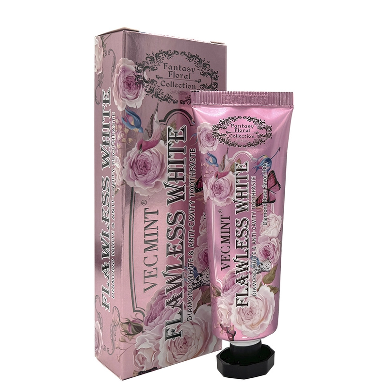 Teeth Whitening Flower Flavor Toothpaste with Sorbitol Silica 400g White Paper Tube Box Carton - Image 5