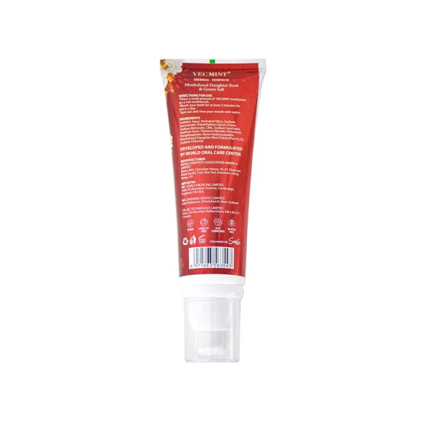 VECMINT HERBAL ESSENCE Nano-Hydroxyapatile Remineralization Toothpaste 100g for Healthy Teeth - Image 2