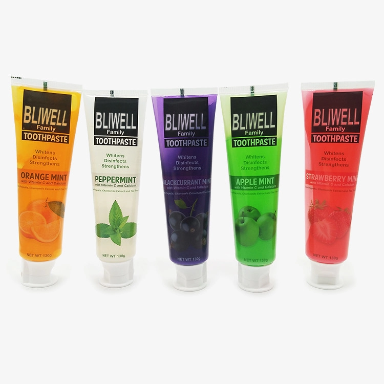 Fluoride Free Strawberry Flavoured Toothpaste Adults Orange Peppermint Based Toothpaste